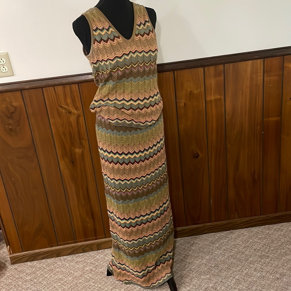 Double D Ranch sleeveless top and skirt set  lined skirt. Small EUC rare HTF
